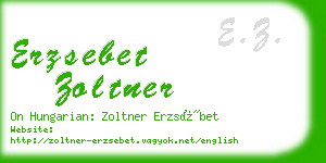 erzsebet zoltner business card